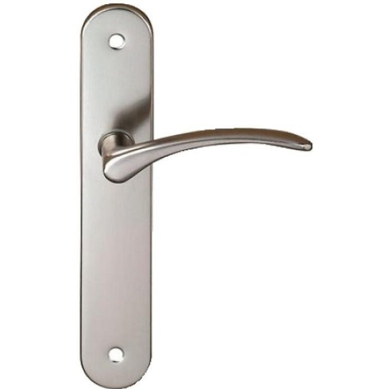 Poignées sur plaques clé L - acier nickelé mat - Diane CADAP
