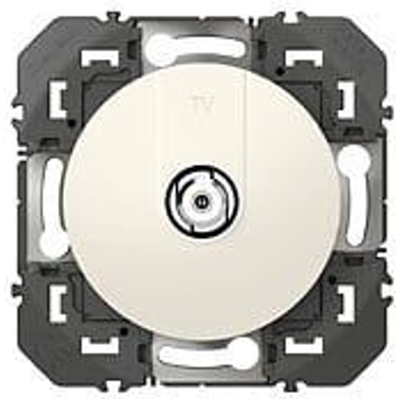 Prise TV type F à visser Dooxie Legrand - Blanc