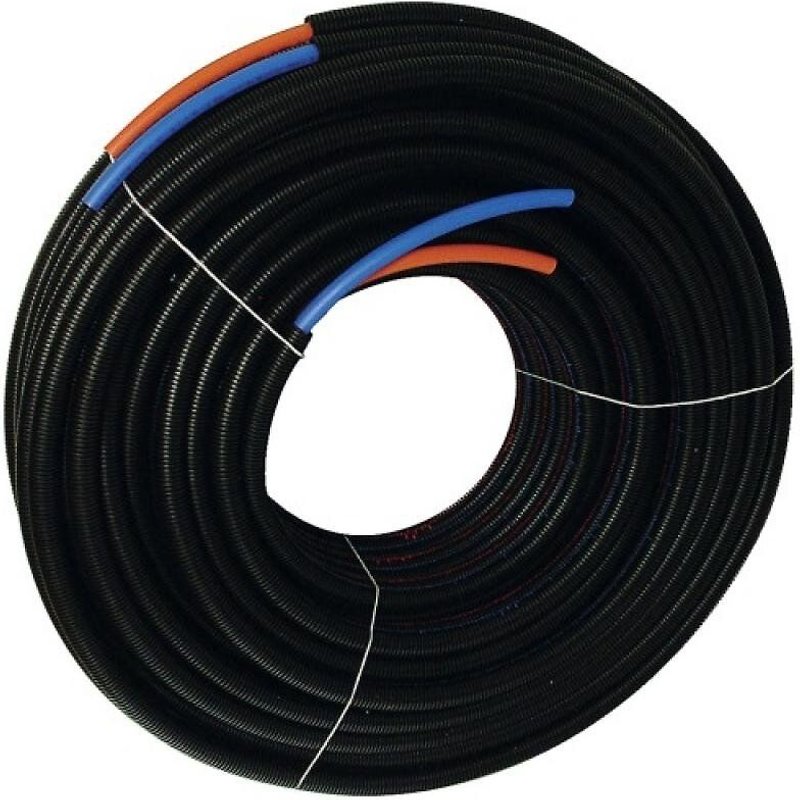 Tubes PER rouge et bleu - pré-gainé - couronne 50 m - 16x1,5 - BetaPEX Twin COMAP