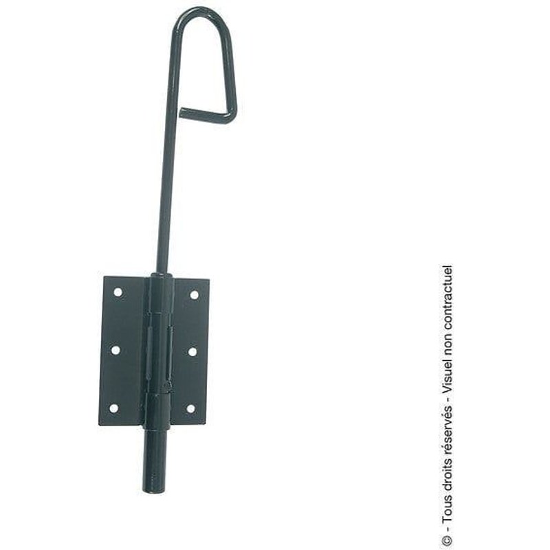 Verrou Baïonnette Acier Prépeint, H.500 X L.60 X P.20 Mm
