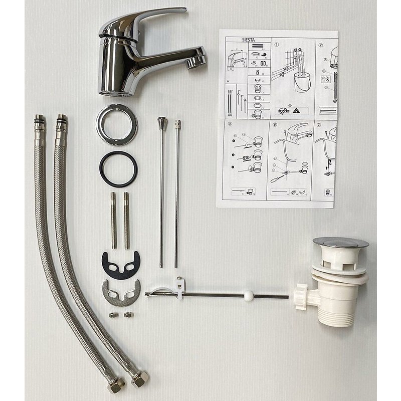 EUROSANIT Mitigeur de lavabo siesta chromé