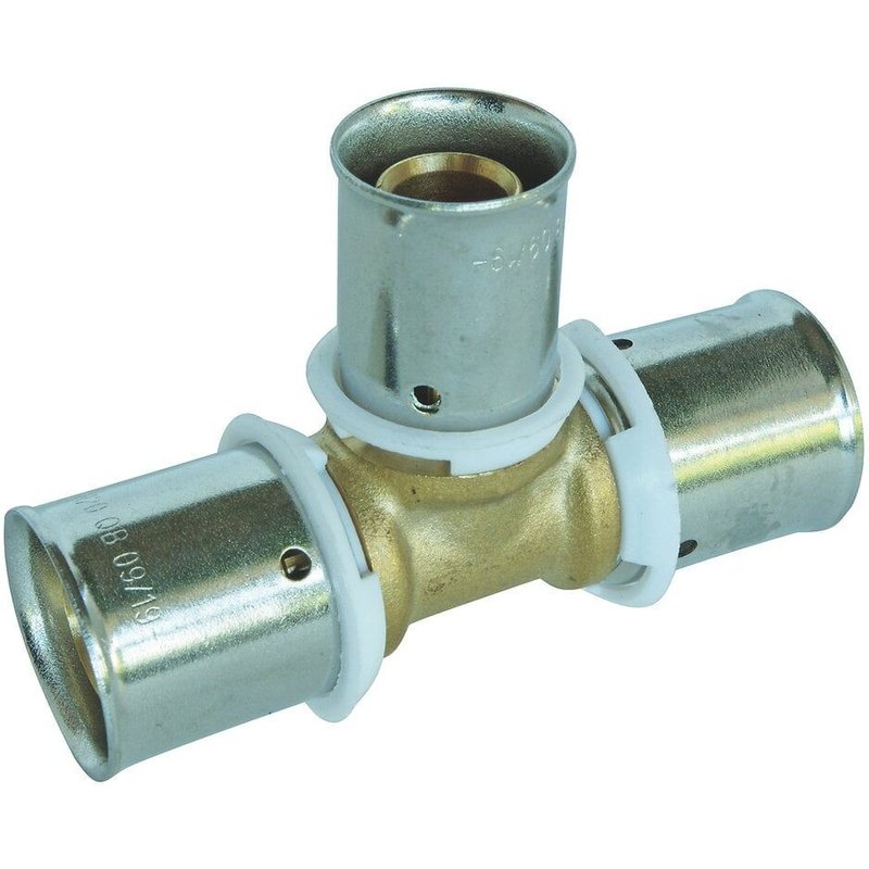 Té à sertir PER Ø20-16-20 - SOMATHERM - 3313-20-16-20