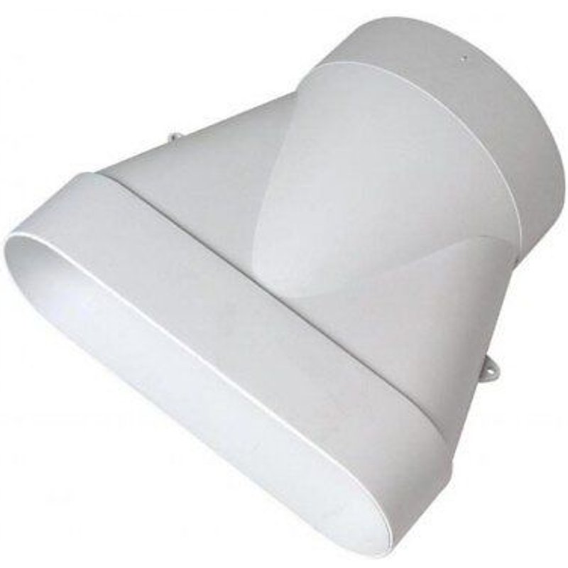 Raccord Minigaine blanc mixte droit équivalent D125 60x200