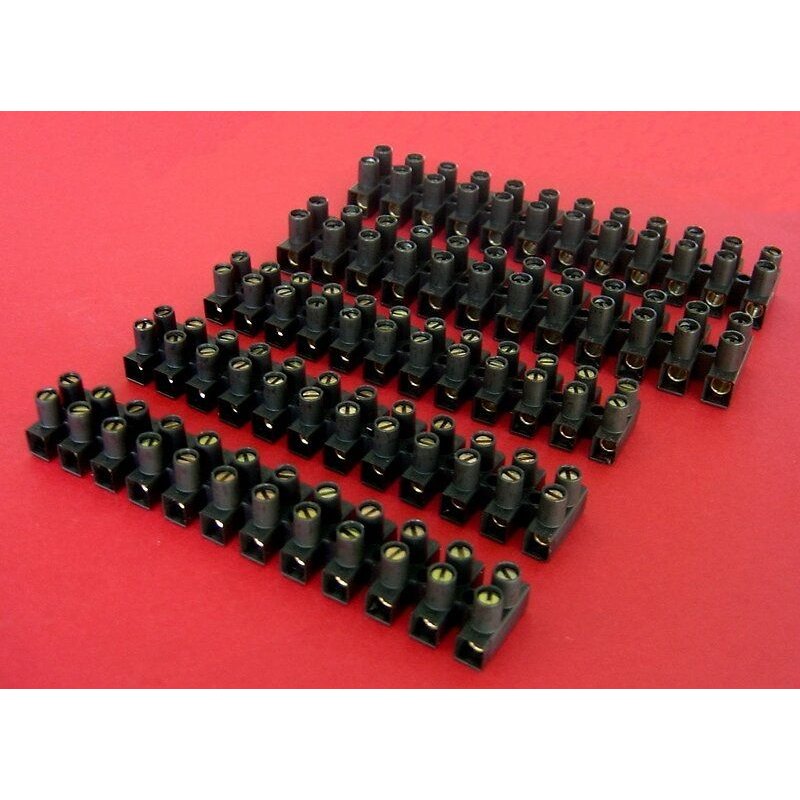 Lot 5 barrettes 3x 6 mm?+2x 10 mm? noires - Zenitech