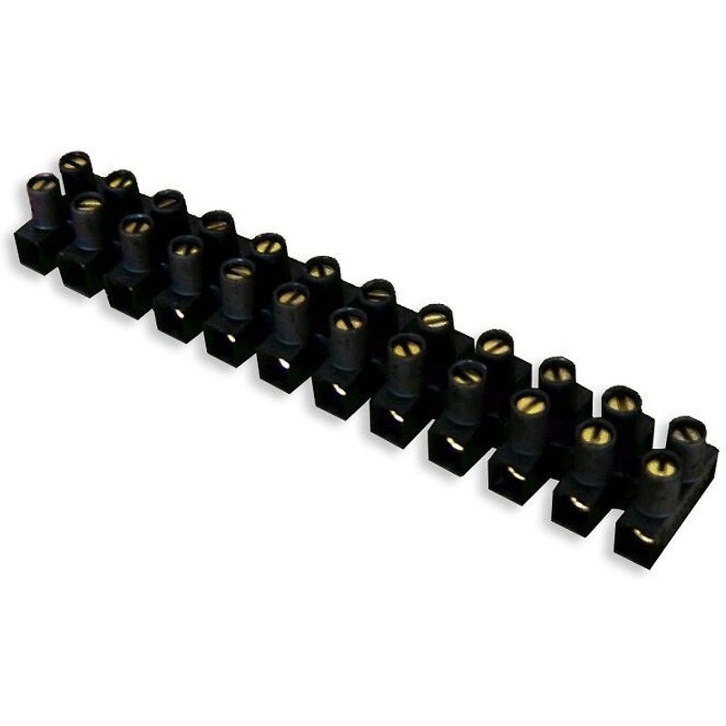 Barette de 12 dominos noir dimensions 25 mm 2