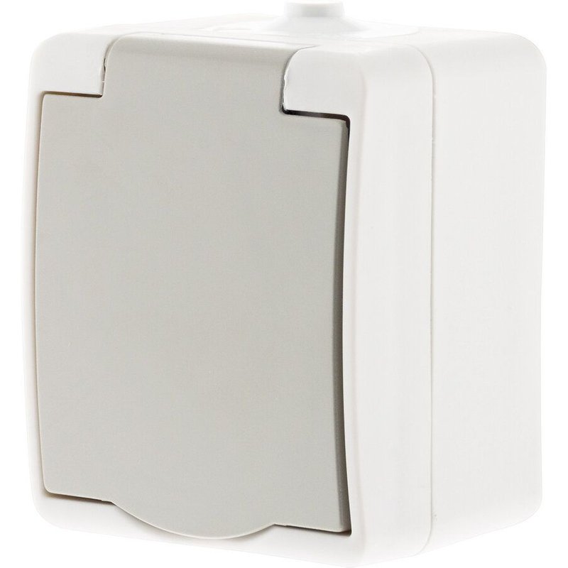 Prise NANO² 2P+T Mini IP54 Gris Clair