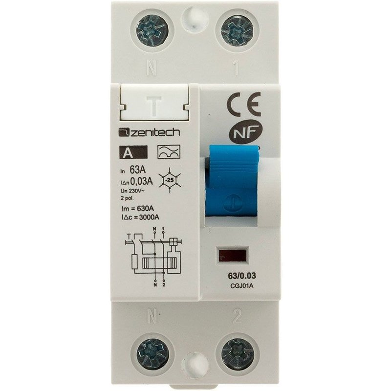 Interrupteur différentiel 63/2 30 mA Type A