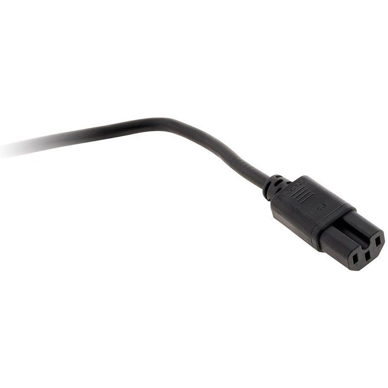 Cordon alimentation 2m 3x1mm² pour appareils chauffants avec prise 2P+T et une fiche femelle C15