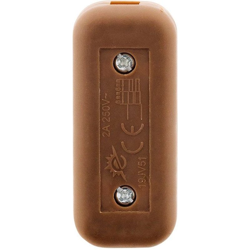 Interrupteur 2A Unipolaire Marron