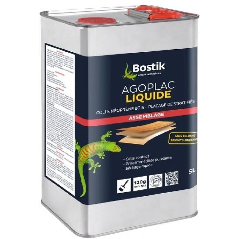 Colle néoprène liquide - 1 litre - Agoplac BOSTIK