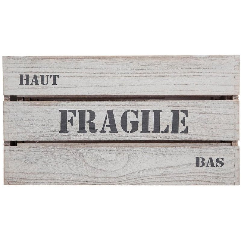 Lot De 6 Cagettes De Rangement Encastrables À L'effet Vintage - Gris