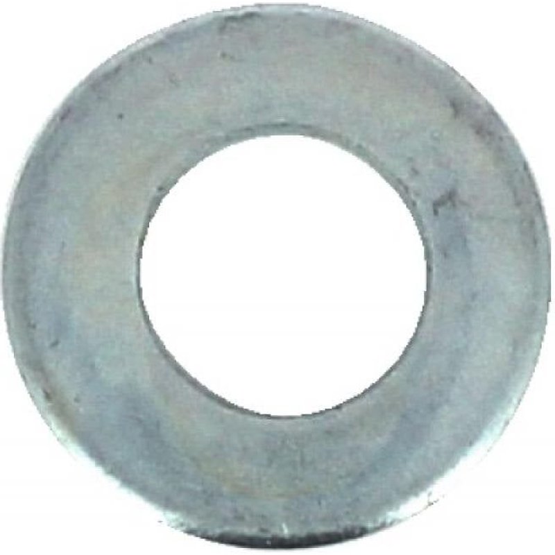 Rondelles plates Mu - acier zingué blanc - diamètre 18 mm - 100 pièces BRICOZOR