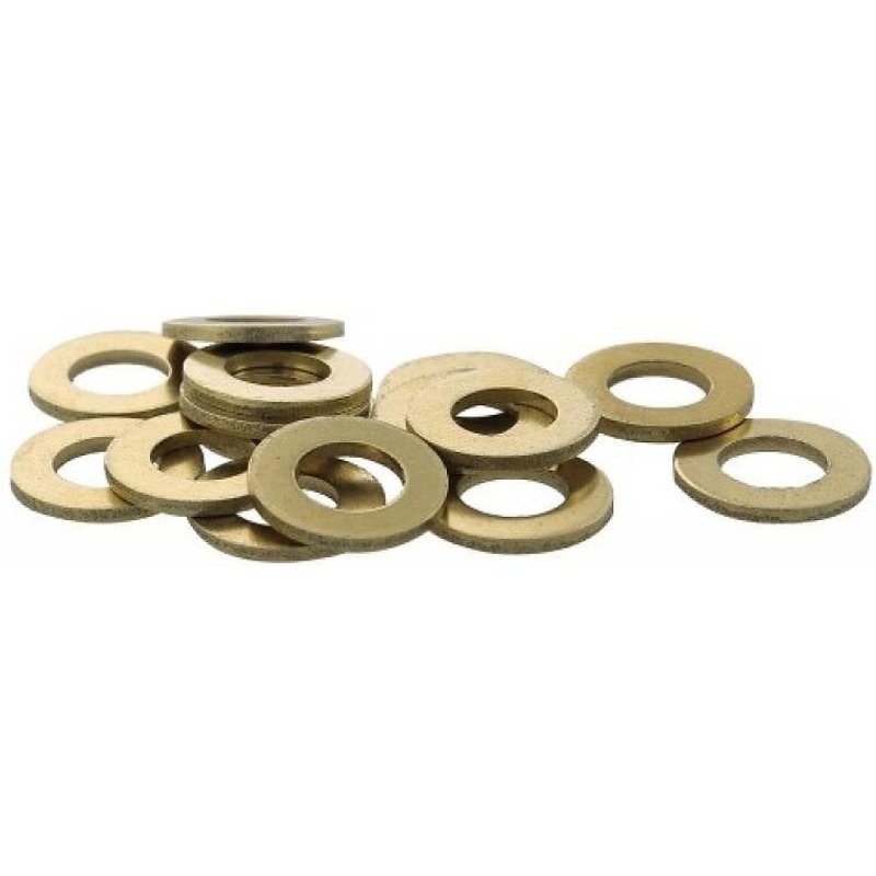 Rondelles plates - série moyenne - Mu laiton - diamètre extérieur 28 mm - 50 pièces BRICOZOR