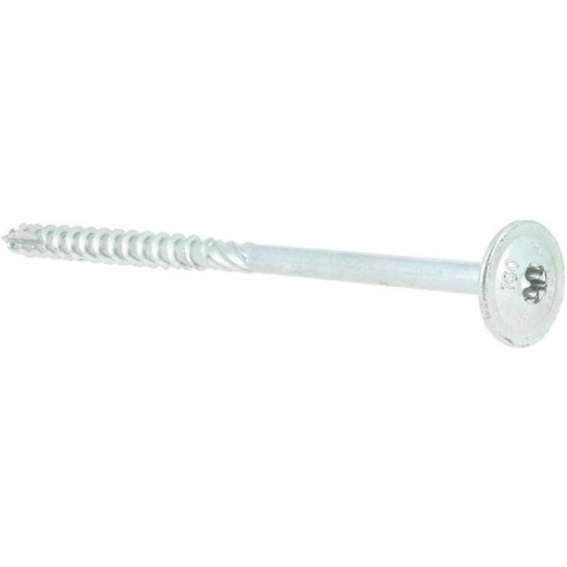 Vis Ă bois - tĂȘte disque -Torx - zinguĂ© blanc - construction en bois - 10 x 180 mm Vking