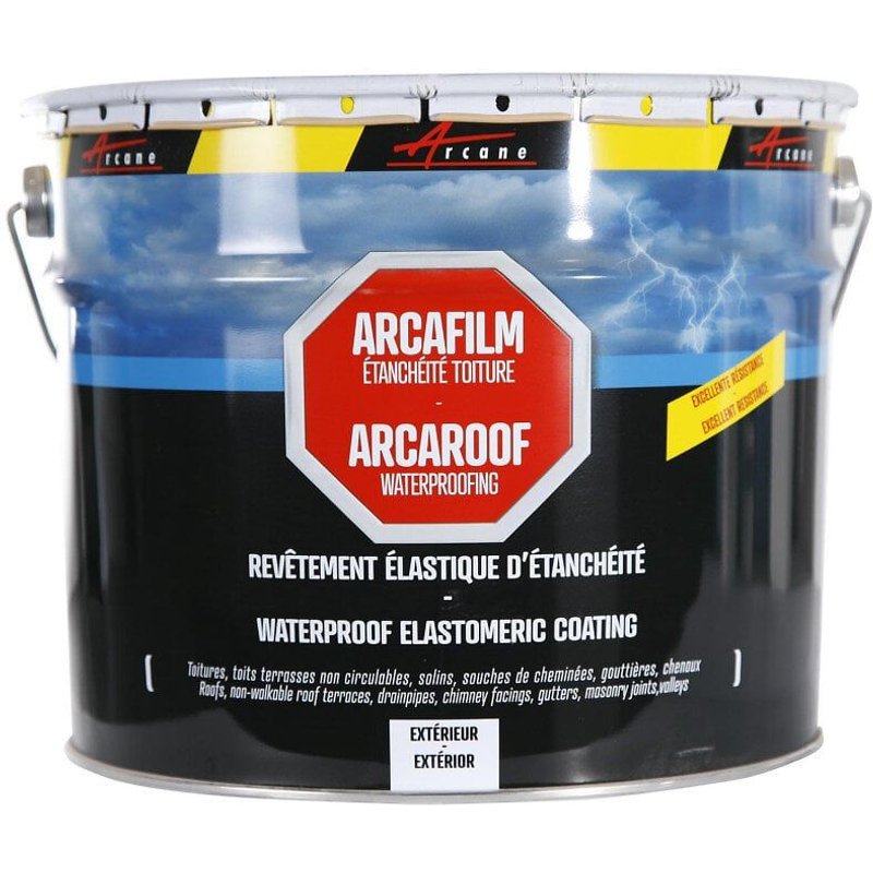 Revêtement Étanchéité Coloré - Résine Pour Toiture Et Tuile : Arcafilm - 10 L Tuile - Arcane Industries