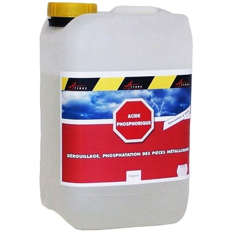 Acide phosphorique d?rouiller phosphater pi?ces m?talliques ACIDE PHOSPHORIQUE 7.9 Kg - 5 litres
