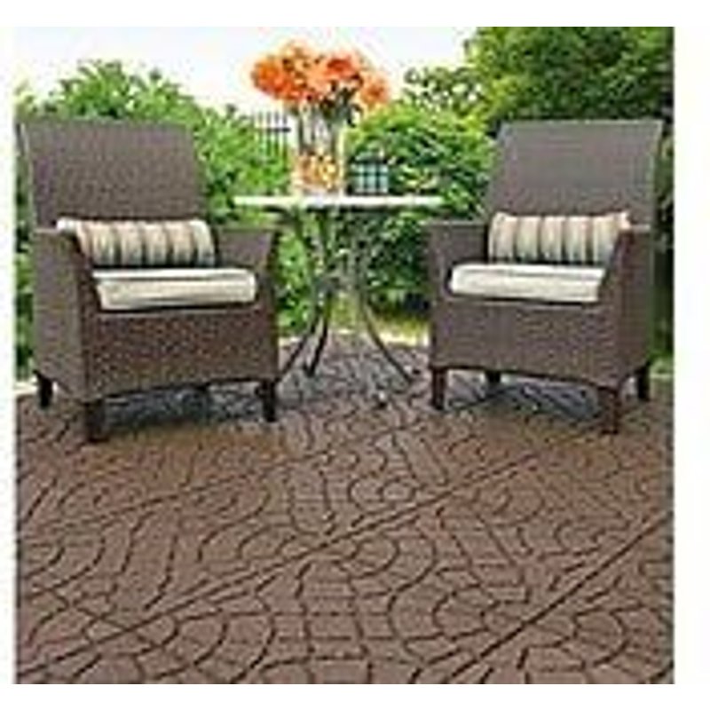 Dalle de terrasse marron 45x45cm