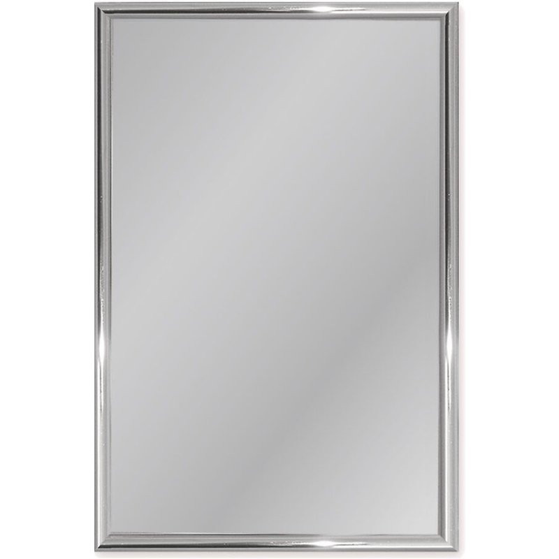 Miroir Non Lumineux Encadré Rectangulaire L.40 X L.60 Cm Arica Alu