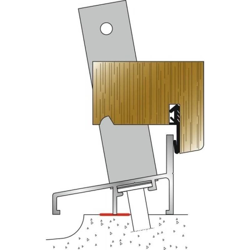 Seuil SPE pour porte d'entrée bois BILCOCQ