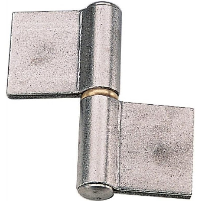 Paumelle de grille à souder - n uds ronds - lames doublées - 140 mm - GRD FAURE