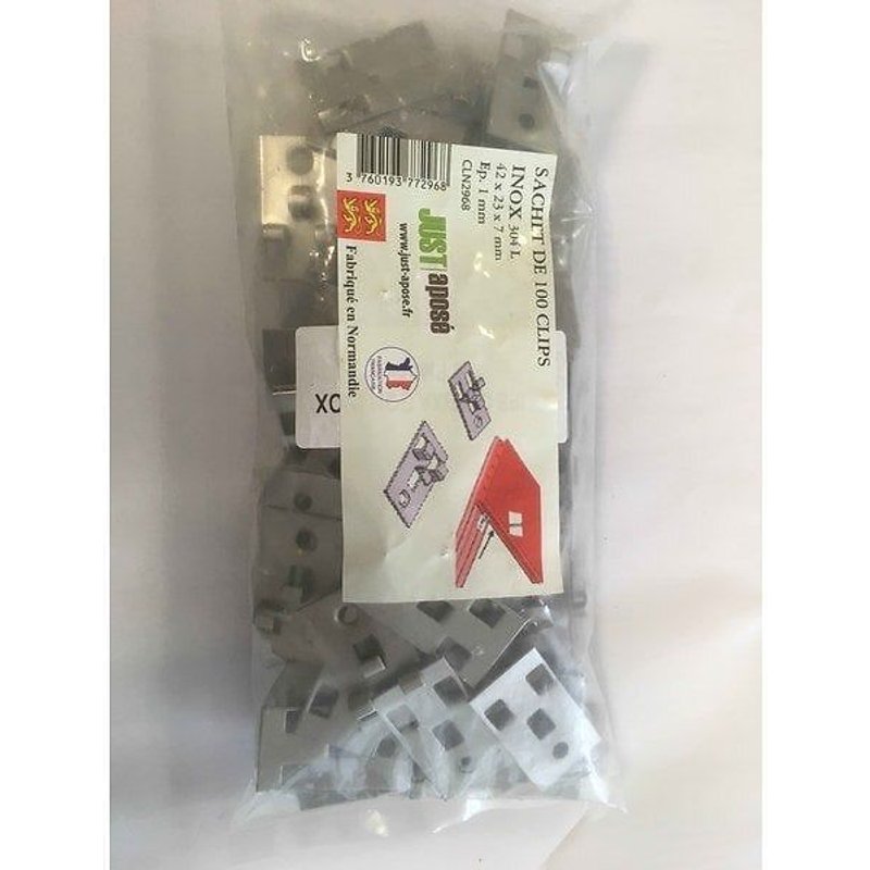 Lot De 100 Clips En Inox Pour Planche Chausey