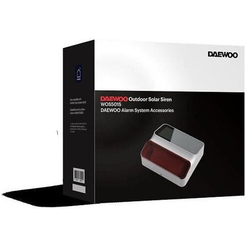 DAEWOO Sirene exterieure solaire WOS501S pour systeme d'alarme SA501S