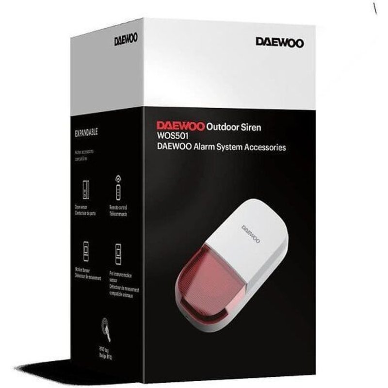 DAEWOO Sirene extérieure WOS501 pour systeme d'alarme SA501