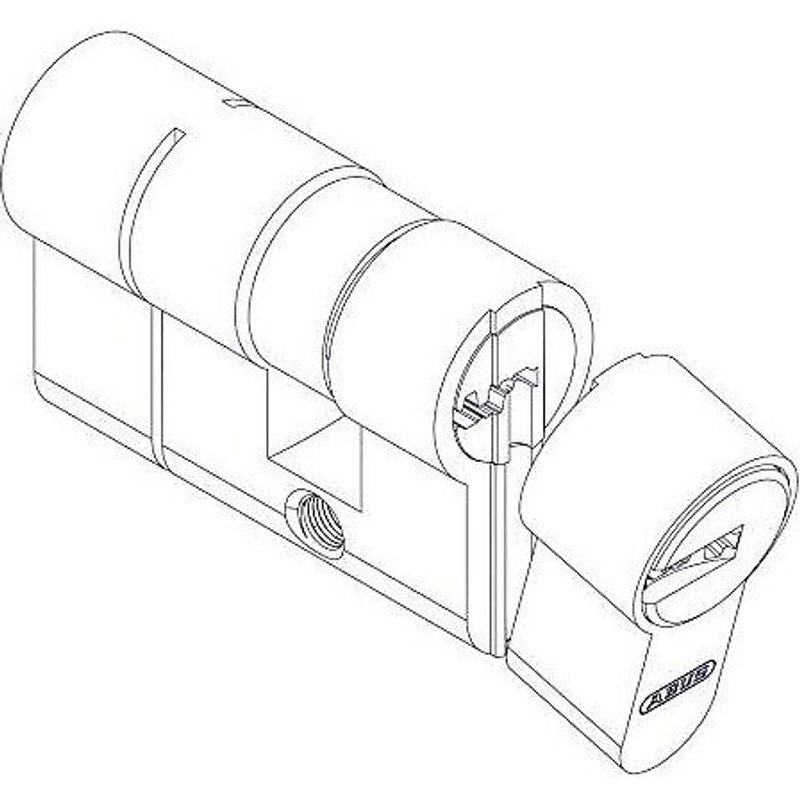 Cylindre à bouton varié à profil européen - 30 x B40 mm - D6 ABUS