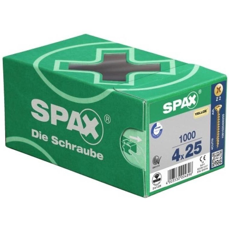 Vis agglo tête fraisée bichromatée - lot de 500 - 4.5x35 mm