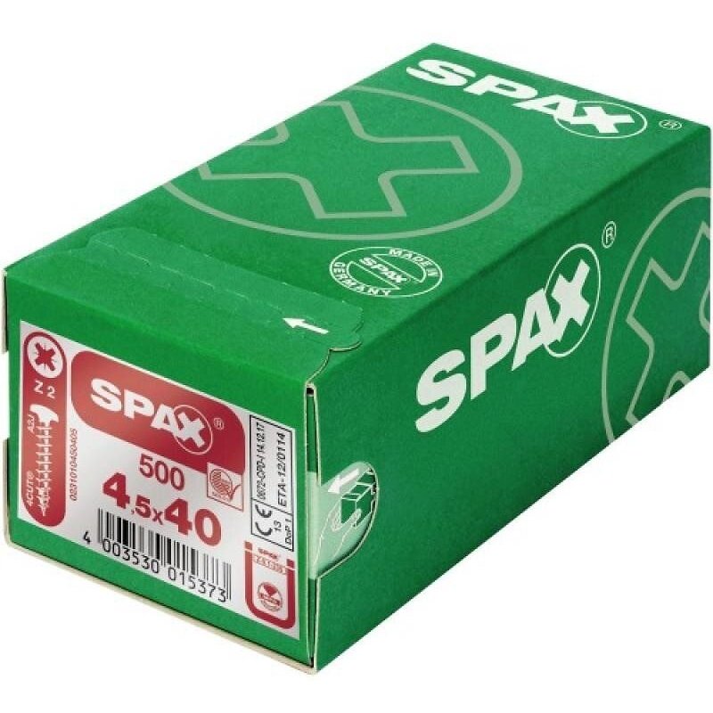 Vis Ă bois agglomĂ©rĂ© - tĂȘte ronde - PZ- total - 5x16 - B 1000 - Wirox SPAX