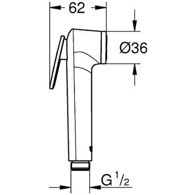 Grohe GROHE Douchette Tempesta-F Trigger Spray 27512001 , Argent (Import Allemagne)