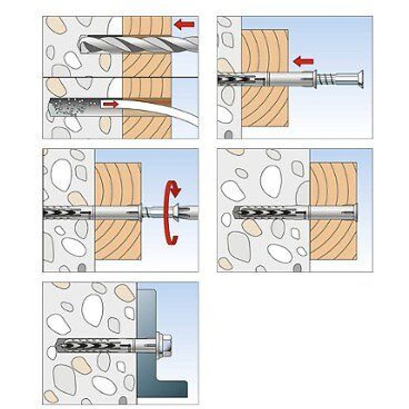 Fischer Fixation pour cadres SXR 10 x 180 T, 50 pce - 046268