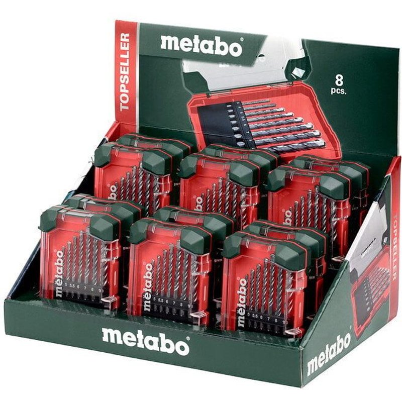 Coffret de forets à pierre "Promotion", 8 pièces Metabo - 626706000