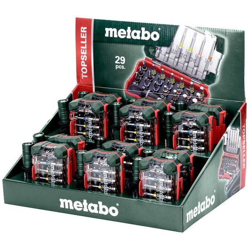 Metabo Coffret d'embouts « SP », 29 pièces + Mini Flash light - 626721000