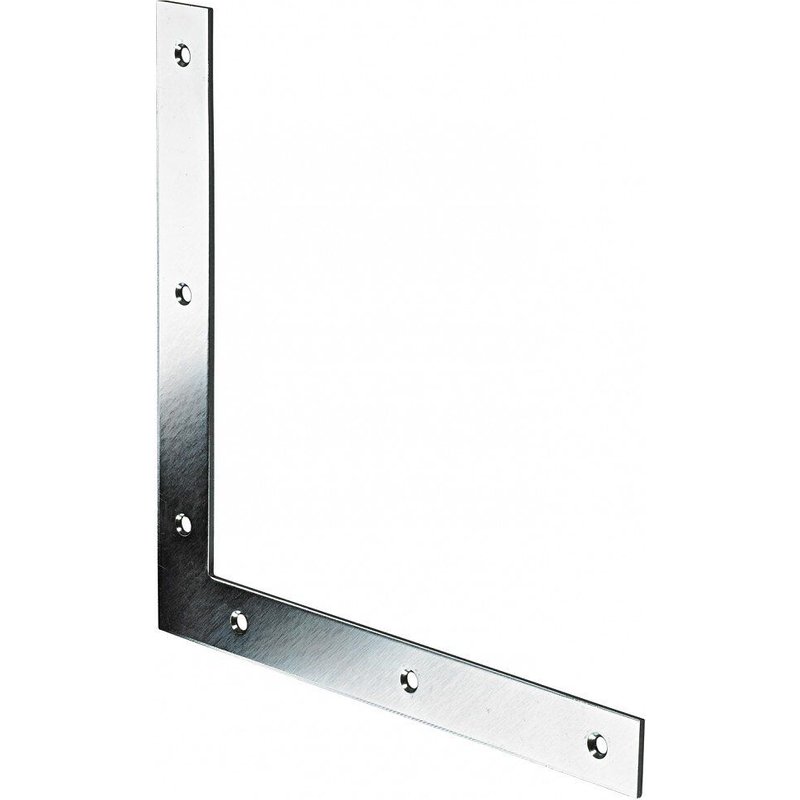 1 équerre d'assemblage plate acier zingué HETTICH, l.190 mm