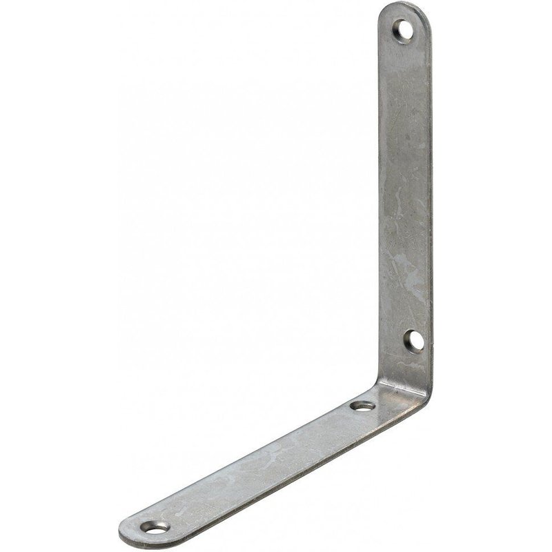 Equerre grise 120x120x18 mm Inox HETTICH