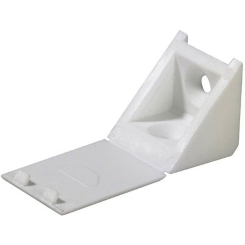 Raccord angle plast 24x23x23 - Blanc