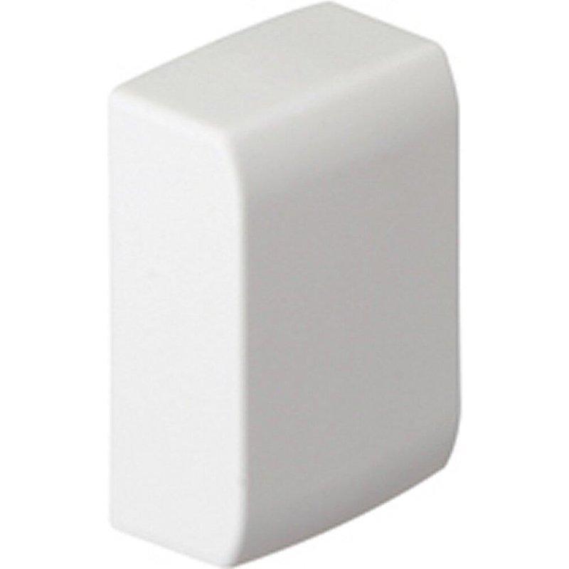 Lot de 2 embouts blanc pour moulure, H. 3.4 x P.1.5 cm