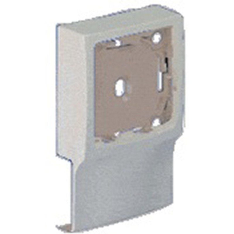 Adaptateur blanc pour moulure, H. 9.4 x P.2.4 cm