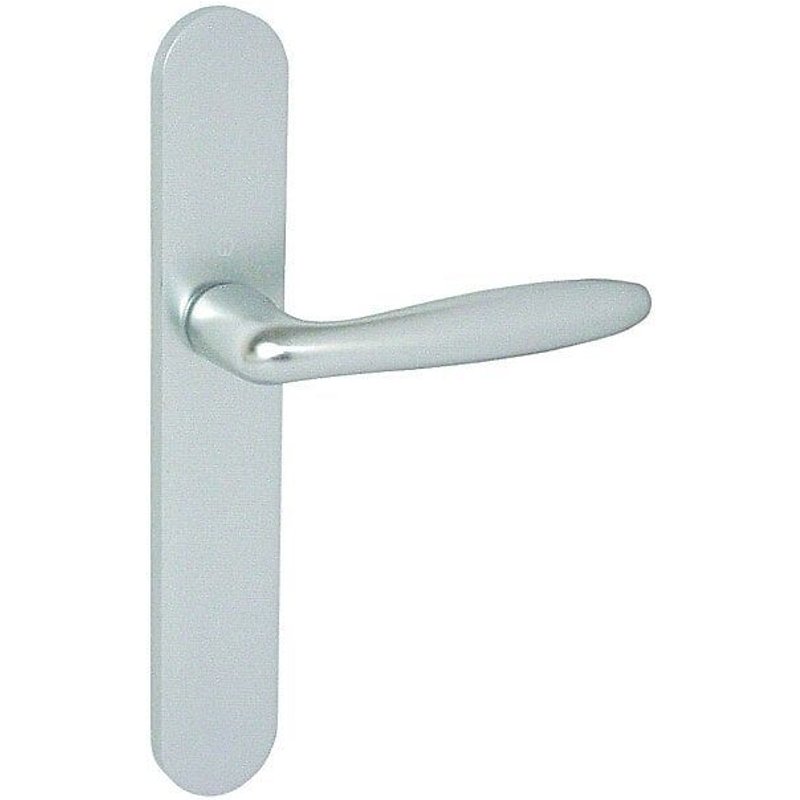 Poignées sur plaques bec-de-cane - aluminiun argent - Verona HOPPE