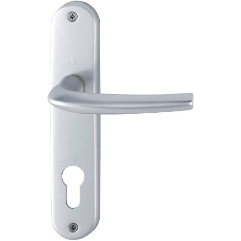 Ensemble sur plaque San Diego HOPPE 1191/347 Noir mat 165 mm - Clé L - 11719953