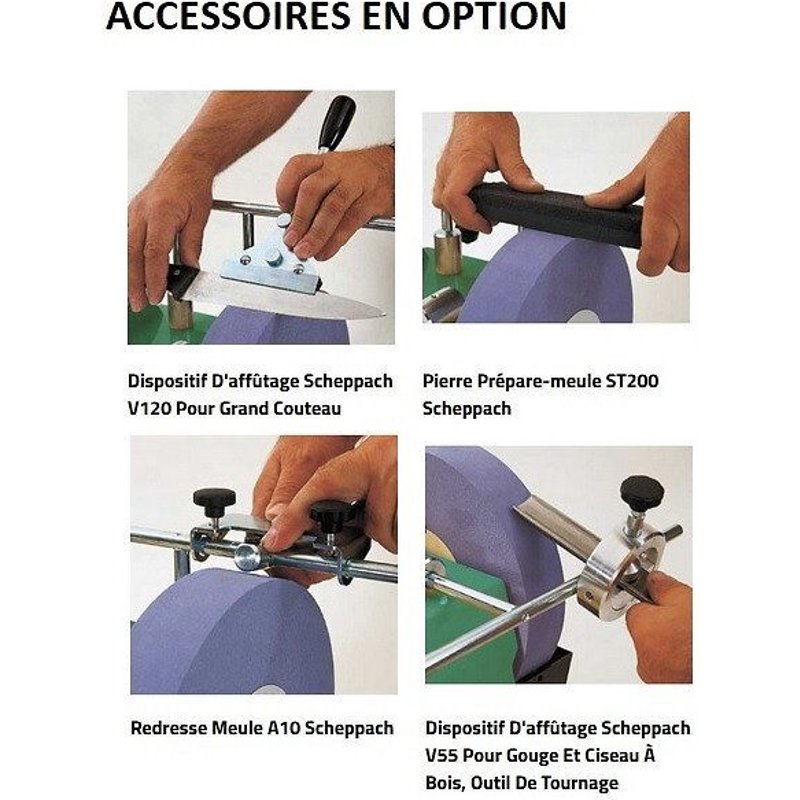 Scheppach Kity - Affûteuse à eau ø 200mm 120W - Tiger 2000s