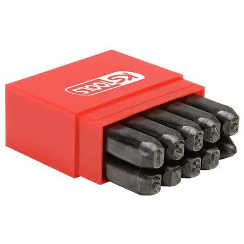 Jeu de 10 chiffres Ă frapper 5mm