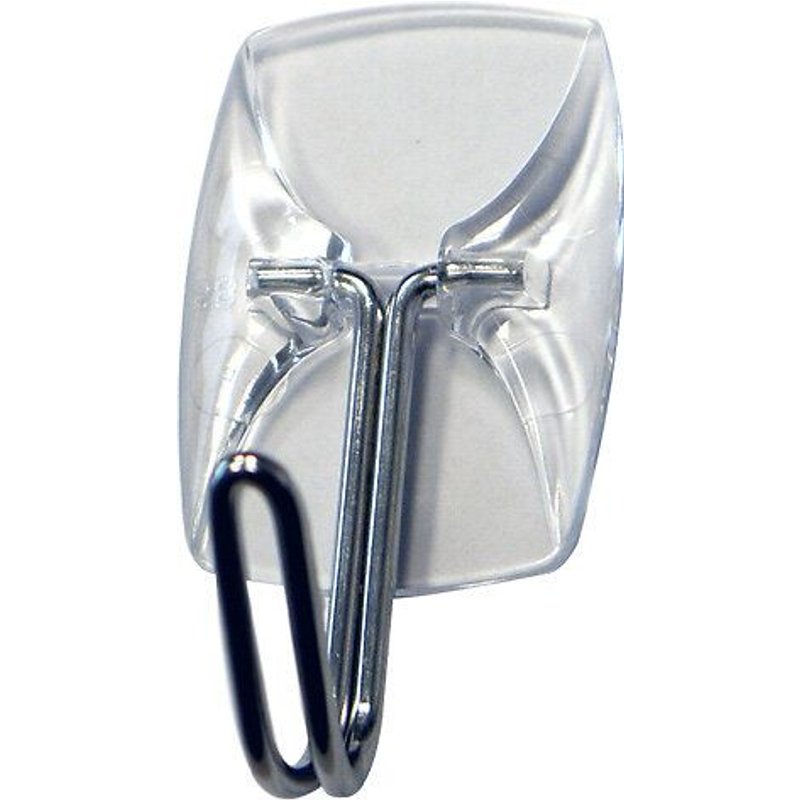 3M COMMAND Crochet clear - Pointe en metal - Petit modele