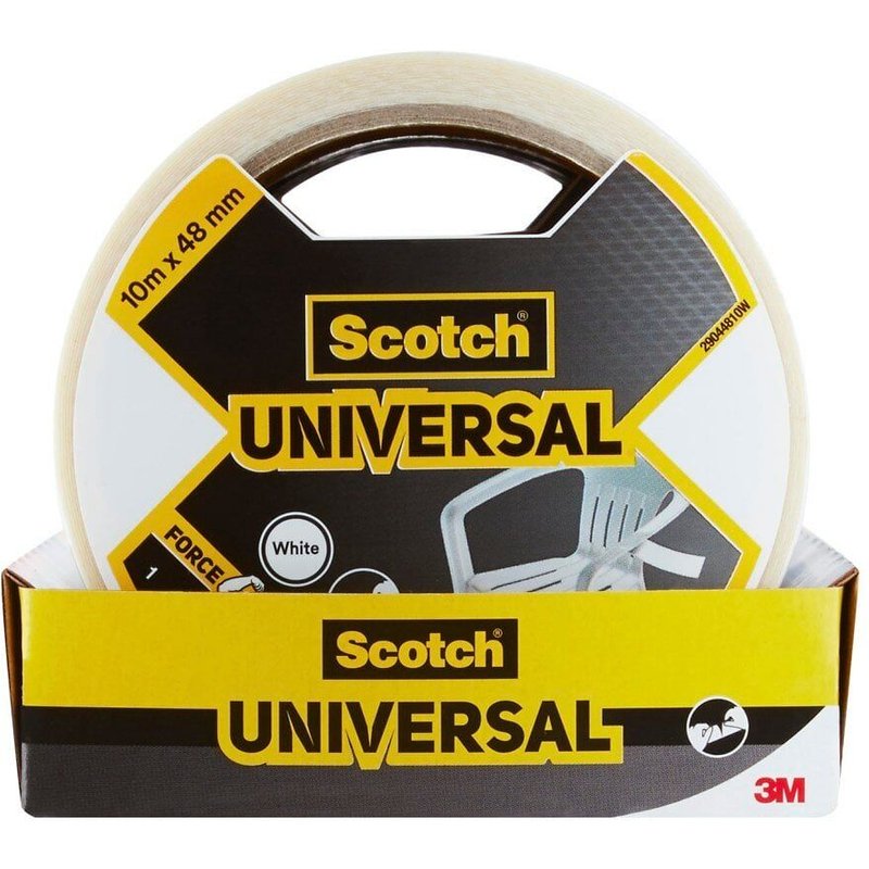 Adhésif de réparation SCOTCH Universal, une face L.10 m x l.48 mm blanc