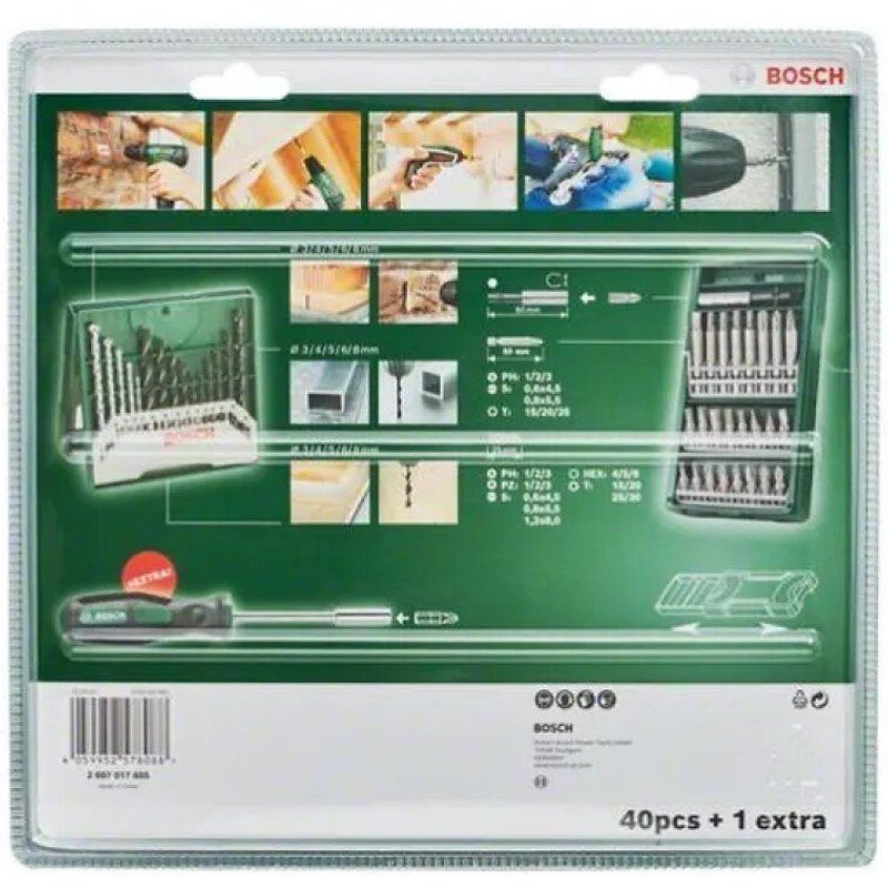 Bosch Professional Coffrets Mini-X-Line 25 + 15 + 1, plus poignée - 2607017655