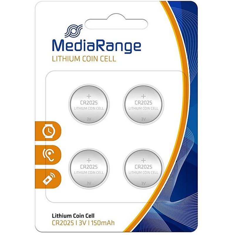 MediaRange MRBAT131 pile domestique Batterie à usage unique CR2025 Lithium