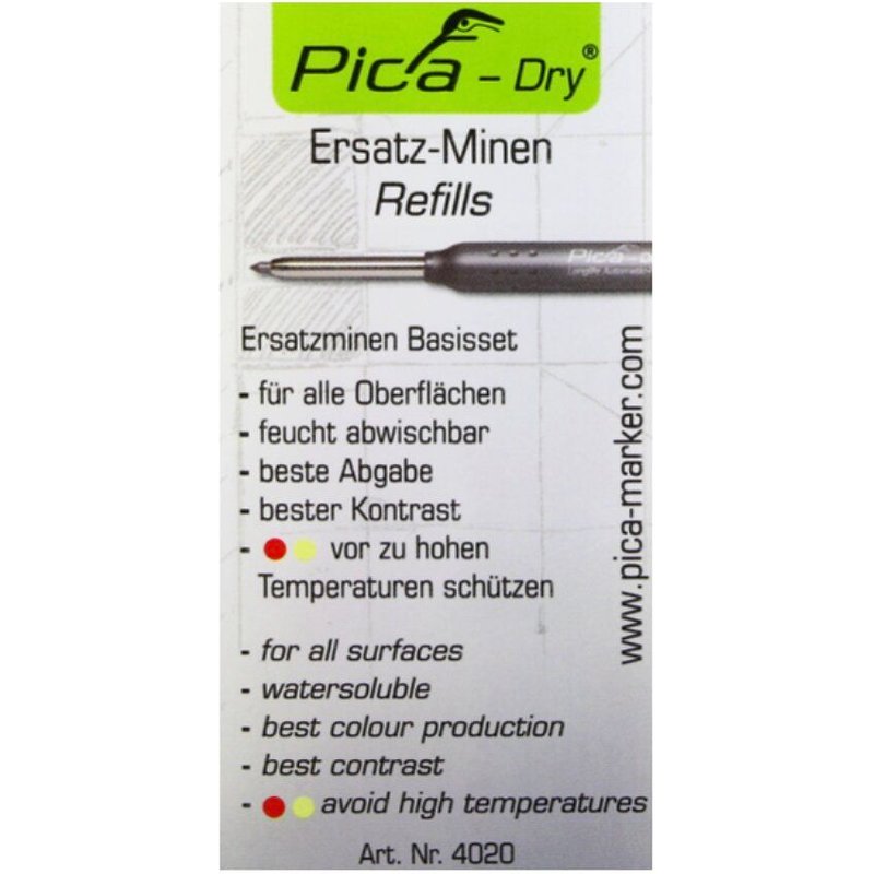 8 mines de rechange pour marqueur à pointe