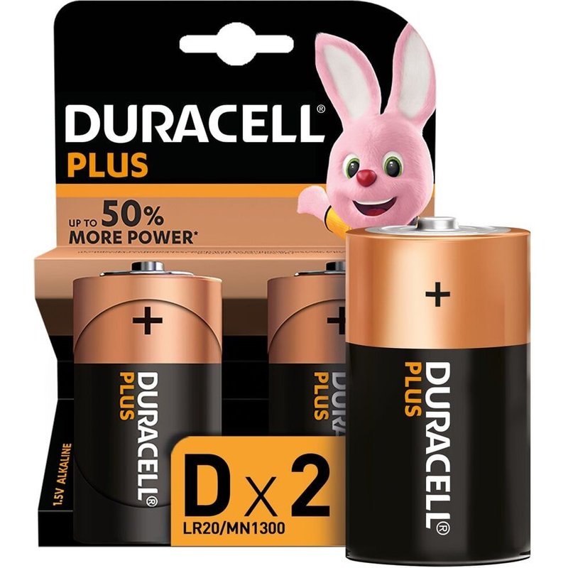 Duracell Plus Power MN1300 - Batterie 2 x D - Alcaline