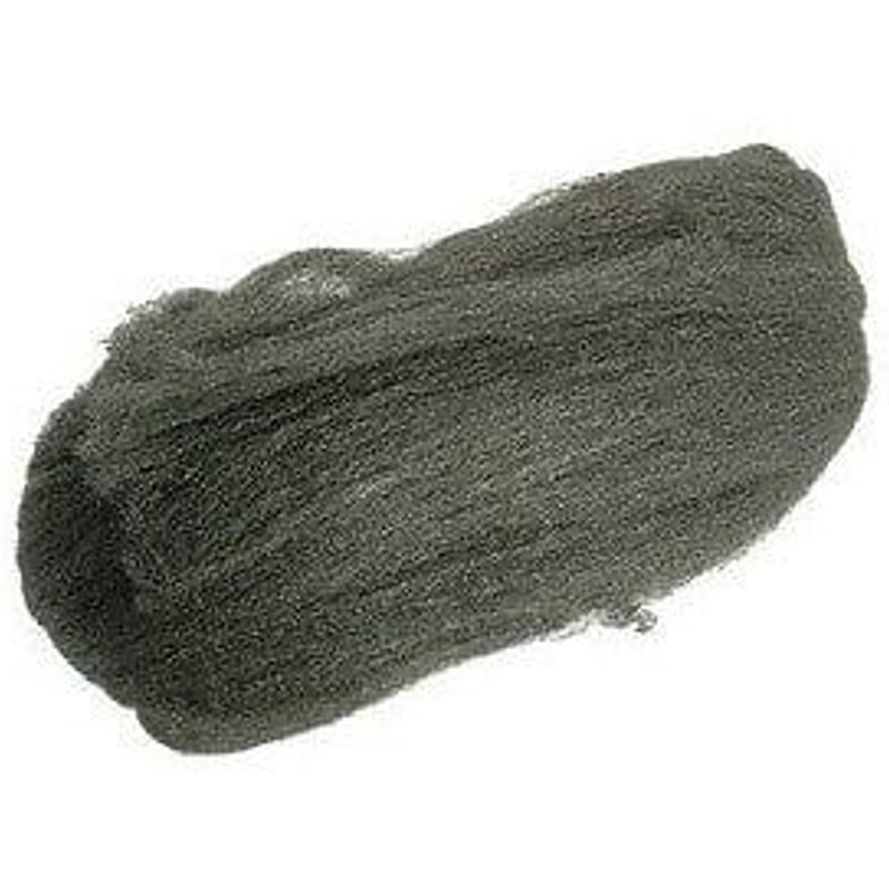 LAINE ACIER GRAIN FIN 200GR B